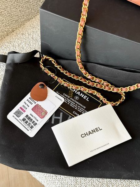 Сумка Chanel Pearl Crush Small Vanity Case in Quilted Lambskin Brown/Aged Gold Hardware 0483 фото