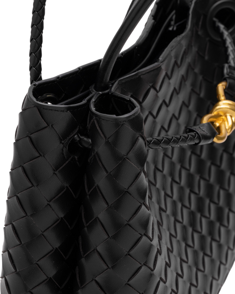 Сумка Bottega Veneta Andiamo Intrecciato Medium Leather Bag Black 99631 фото