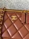 Сумка Chanel Pearl Crush Small Vanity Case in Quilted Lambskin Brown/Aged Gold Hardware 0483 фото 9