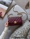 Сумка Chanel Mini Perfect Fit Flap Bag in Burgundy Quilted Leather with Gold-Tone Hardware Premium 0307 фото 2