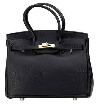 Сумка Hermes Birkin 30 in Black Leather/Gold Hardware 0448 фото