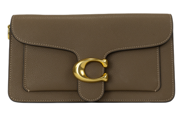Сумка Coach Tabby Shoulder Bag 26 in Polished Pebbled Leather Dark Stone/Brass Hardware 0534 фото