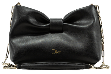 Сумка Dior Bow Small Bag in Black Lambskin 0503 фото