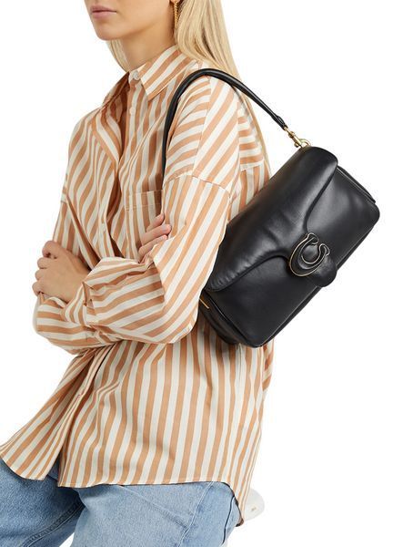 Cумка Coach Pillow Tabby Shoulder Bag 26 in Leather Black 99226 фото