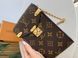 Сумка Louis Vuitton Phone Pouch M&eacute;tis in Brown Monogram Canvas with Gold-Toned Hardware Premium 0578 фото 4