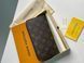 Кошелек Louis Vuitton Zippy Vertical Wallet Brown Canvas Leather 88143 фото 2