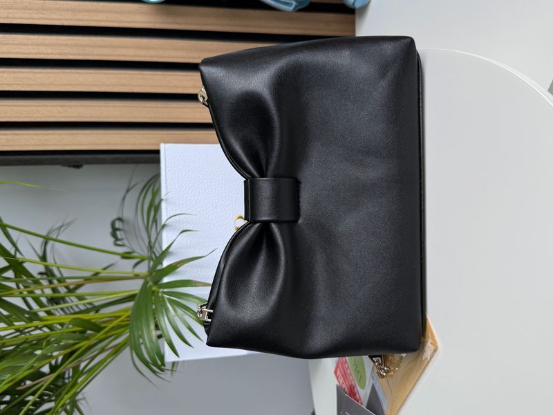 Сумка Dior Bow Small Bag in Black Lambskin 0503 фото