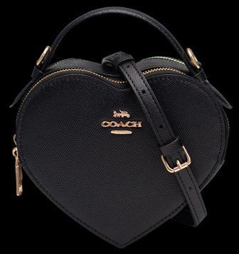 Сумка Coach Valentine's Heart Crossbody Bag Black 99709 фото