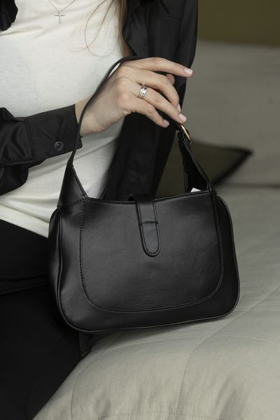 Cумка Gucci Jackie 1961 Medium Bag in Black Leather/Gold Hardware 0305 фото