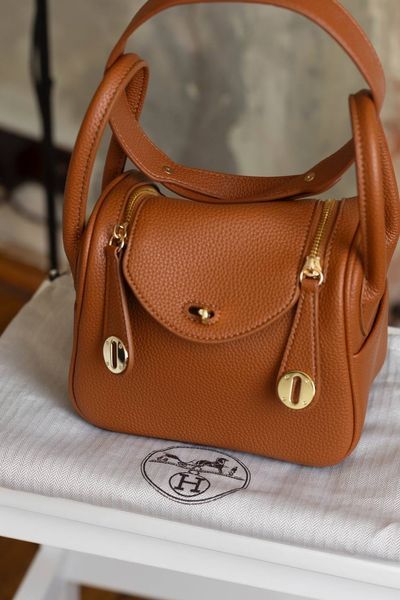 Сумка Hermes Mini Lindy 20 in Gold Leather/Gold Hardware 0519 фото