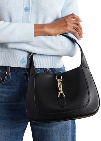 Cумка Gucci Jackie 1961 Medium Bag in Black Leather/Gold Hardware 0305 фото