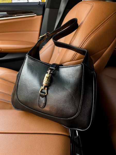 Cумка Gucci Jackie 1961 Medium Bag in Black Leather/Gold Hardware 0305 фото