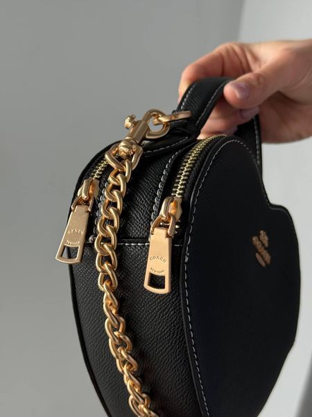 Сумка Coach Valentine's Heart Crossbody Bag Black 99709 фото