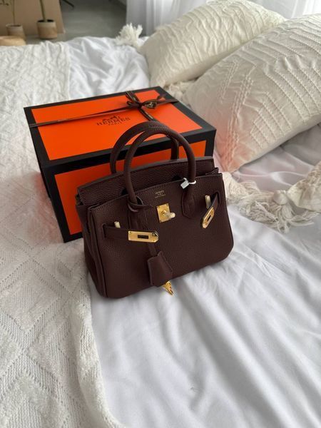 Сумка Hermes Birkin 20 in Chocolate Leather/Gold Hardware 8215 фото