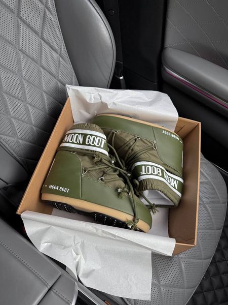 Жіночі снігоходи Moon Boot Icon Low Nylon Khaki 35-38 mb002 фото