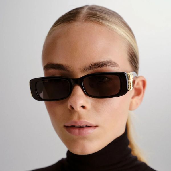 Сонцезахисні окуляри Balenciaga BB0096S 001 Dynasty Rectangle Sunglasses Black 422 фото