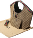 Cумка Gucci Giglio Large Tote Bag in Beige and Dark Brown GG Canvas 0414 фото 4