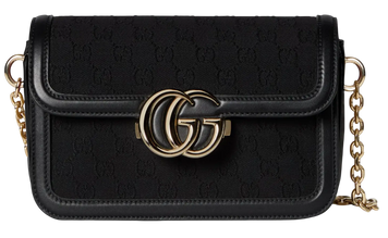 Cумка Gucci Go Small Shoulder Bag in Black GG Canvas 05030 фото