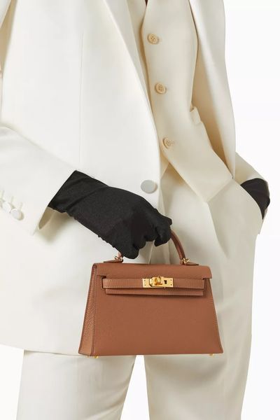 Сумка Hermes Mini Kelly 20 in Gold Epsom/Gold Hardware 255 фото