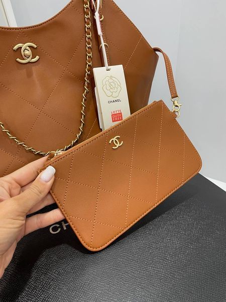 Сумка Chanel Maxi Shopping Bag in Camel Calfskin 54361 фото
