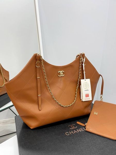 Сумка Chanel Maxi Shopping Bag in Camel Calfskin 54361 фото