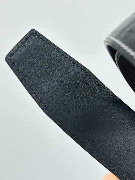 Ремінь Hermes Constance Belt in Porosus Crocodile Black/Gold 66174 фото