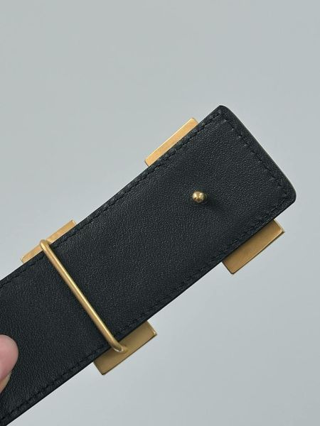 Ремінь Hermes Constance Belt in Porosus Crocodile Black/Gold 66174 фото