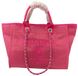 Сумка Chanel Deauville Medium Tote Bag Pink Canvas 467 фото 1