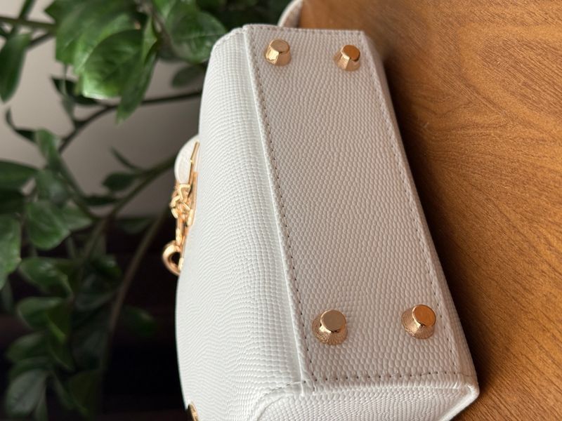 Сумка Christian Dior Mini Lady Dior Bag in White Lizard Leather 0364 фото