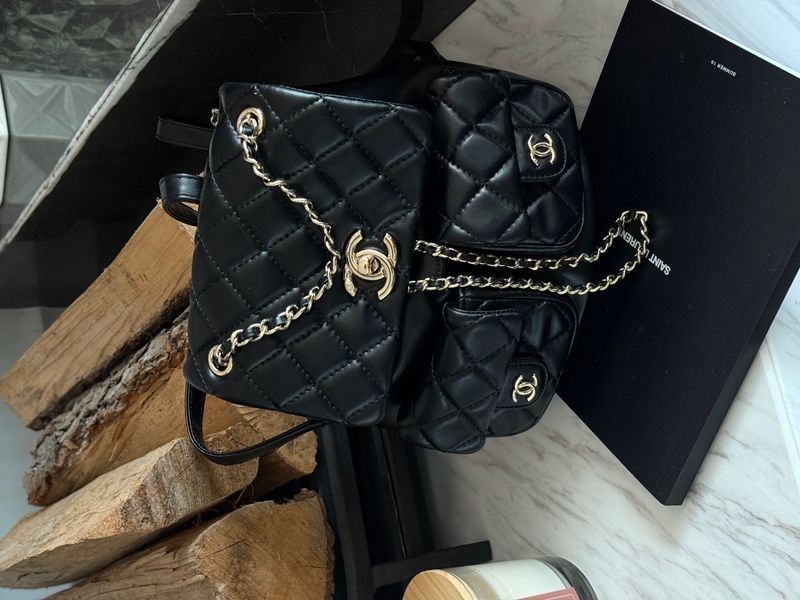 Рюкзак Chanel Two-Pocket Duma Backpack Black 99850 фото