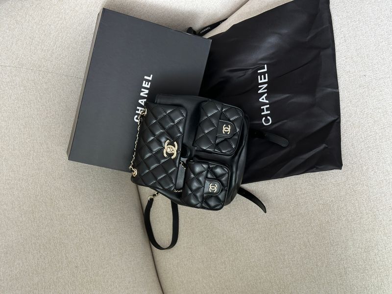 Рюкзак Chanel Two-Pocket Duma Backpack Black 99850 фото