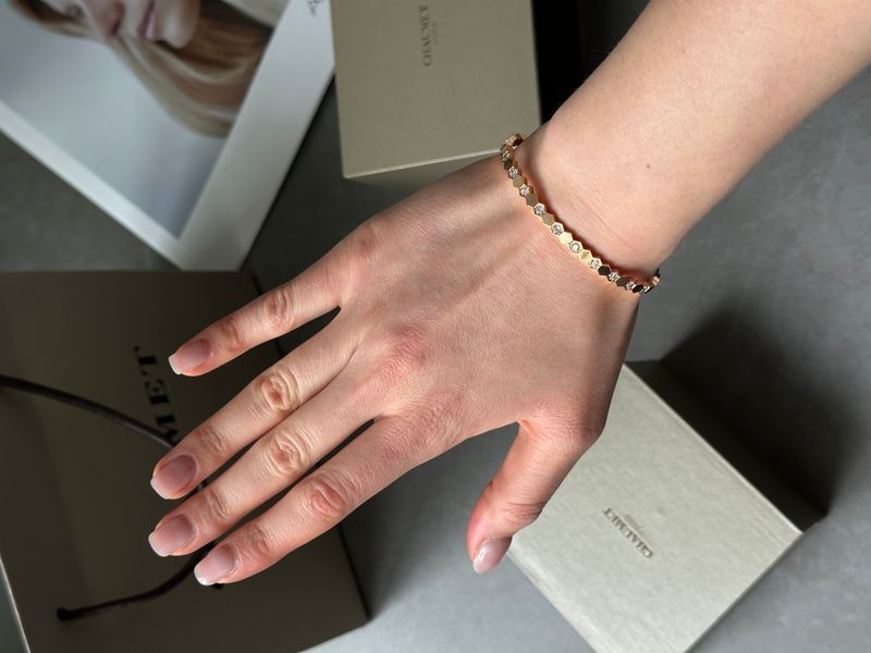 Браслет Chaumet Bee de Bracelet 18K Rose Gold with Diamonds 0502 фото